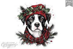 Christmas Dog Clipart Design - High Quality 300 Dpi Product Image 1