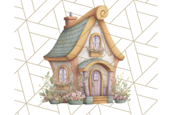 Whimsical Cottagecore Cottage PNG Clipart, Fairy House Png Product Image 3
