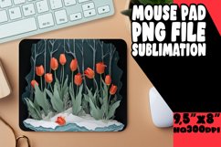 Sublimation 3D Flower in Hole Design PNG Product Image 1