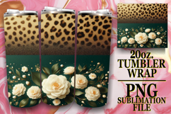 Cozy Dreams 20oz tumbler wrap, Leopard Prints Product Image 1