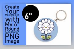 Summer Bloom Sensation: Smiling Flowers Sublimation PNG Product Image 1