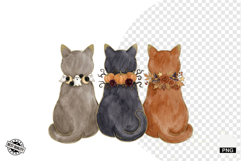 Halloween Black Cats Clipart Product Image 1