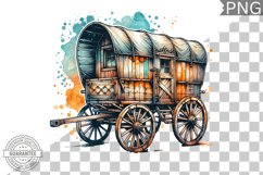 Fall Wagon Garden Sublimation - Fall Clipart PNG Design Product Image 1
