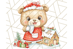 Christmas Baking Critters PNG Clipart, Cute Animals Holiday Product Image 3