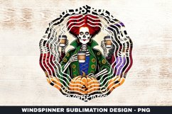 Halloween Witch Wind Spinner Sublimation Design Product Image 1