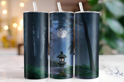 Halloween Forest Tumbler Wrap | Sublimation | Tumblers Product Image 1
