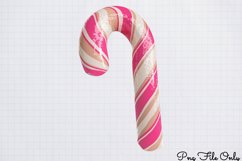 Cute Pink Christmas Watercolor Clipart PNG Product Image 1