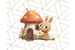 Whimsical Woodland Animal Village PNG Clipart Fantasy Forest Product Image 3
