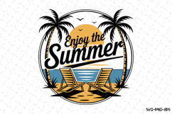 Enjoy the Summer SVG Design | Summer | SVG Cut files Product Image 1