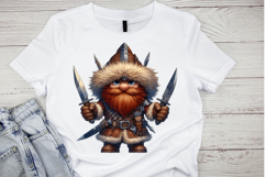 Viking Gnome Warrior Clipart PNG Bundle Fantasy Gnomes Product Image 7