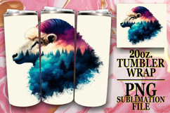 Sweet vibes 20oz tumbler wrap, Animals Art Product Image 1