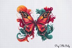 Smoke Butterflies Clipart PNG Product Image 1
