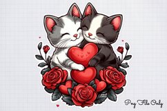 Cute Valentine Kawaii Clipart PNG Product Image 1
