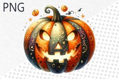 Halloween Pumpkins Sublimation - Clipart PNG Design Product Image 1