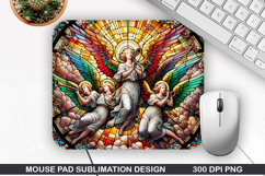 Mouse Pad Sublimation, Jesus Mouse Pad PNG Design Product Image 1