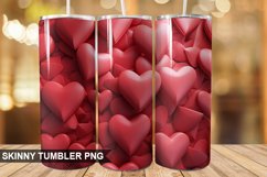 3D Valentine's Day Tumbler Design | Tumbler Sublimation Product Image 1