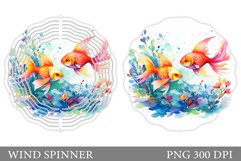 Fish Wind Spinner Design. Fish Wind Spinner Sublimation Product Image 1