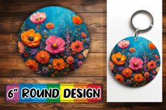 Vibrant Blossom Circle Sublimation Assortment Product Image 1