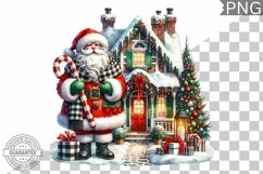 Christmas Santa Sublimation - Clipart PNG Design Product Image 1