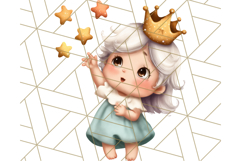 Princess Clipart PNG, Cute Royal Girl Clip Art Product Image 3