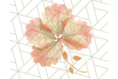 Fall Foliage Clipart PNG, Pink and Green Leaves Product Image 3