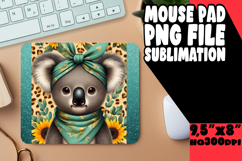 Cheerful Mouse Pad Sublimation Style, Cute Animals Product Image 1