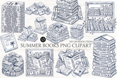 Summer Books PNG Clipart Product Image 1