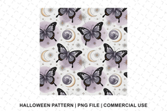 Halloween Butterfly Pattern Png | Digital Paper Product Image 1