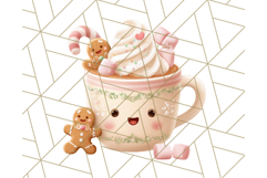 Santa’s Pajama Day Clipart, Cute Christmas Bedtime PNG Product Image 3