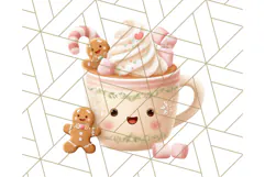 Santa’s Pajama Day Clipart, Cute Christmas Bedtime PNG Product Image 3