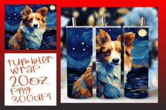 Colorful Dog Painting Tumbler Wrap - 20oz Art Product Image 1