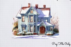 Victorian Winter Clipart Sublimation PNG Product Image 1