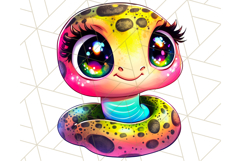 Jungle Creatures Kawaii Clipart PNG, Cute Rainforest Animal Product Image 3