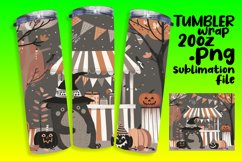 Halloween Boho Animal Tumbler Wrap PNG 20oz Product Image 1