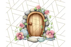 Princess Castle Clipart PNG, Enchanted Garden Artwork Product Image 3