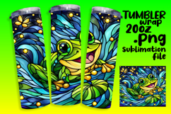 SLEEK 20oz Sublimation Tumbler Template , Animals Product Image 1
