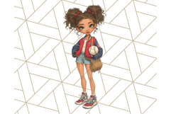 Patriotic Fashion Girl Clipart PNG for 4th of July Product Image 3