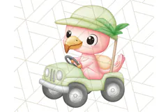 Jungle Safari Animals PNG Cute Pastel Wild Animal Clipart Product Image 3