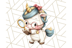 Magical Bookish Unicorn PNG Clipart Reading Books &amp; Stories Product Image 3