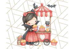 Creepy Carnival Halloween Clipart PNG with Hayride Art Product Image 3