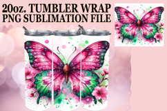 SERENE GIFT 20oz TUMBLER WRAP, Butterfly Product Image 1