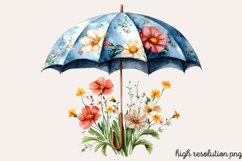 Spring Neutral Blue Clipart PNG Product Image 1