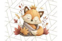 Woodland Autumn Critters PNG Clipart, Cute Fall Animals Product Image 3