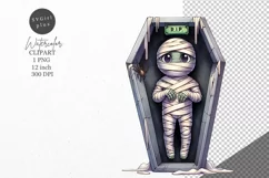 Halloween clipart, Mummy clipart, Autumn clipart Product Image 1