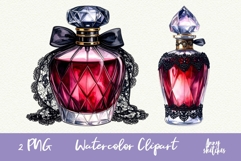 Crystal Perfume Bottle PNG Gothic Smut Dark Romance Clipart Product Image 1