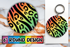 Sweet Circle Car Coaster PNG, Funky Pattern Product Image 1