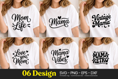Mom Life Mama Vintage Retro SVG PNG Product Image 1