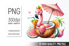Summer Clipart PNG Bundle, Beach Clipart Design Product Image 16