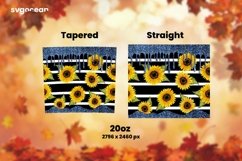 Sunflower Tumbler Sublimation | Skinny 20 oz | Tapered Product Image 8