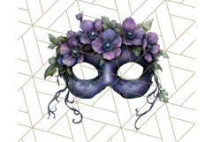 Vintage Garden Masquerade Floral Eye Mask PNG Clipart Product Image 3
